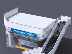 C4D科技城市未来城市房子建筑楼梯模型