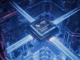 高通骁龙990蓝色科技感科幻CPU芯片C4D Redshift渲染3D模型工程含贴图材质个人学习参考资源