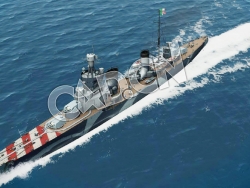 C4D海军舰艇军舰舰船-朱塞诺轻巡洋舰模型 Di Giussano Light Cruiser 3d Model