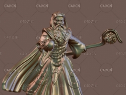 魔术师雕塑C4D模型 magician