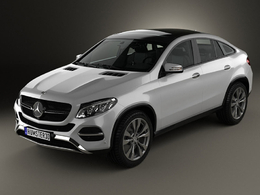 梅赛德斯-奔驰GLE级轿车C4D模型 Mercedes Benz GLE Class coupe 2014