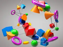 C4D对象跟踪动画 模型元素连线动画工程文件 Tracer Object in Cinema 4D