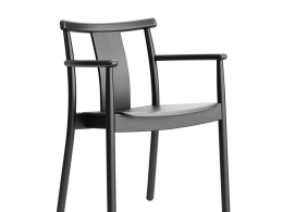 墨丘利餐椅带扶手 (餐椅)3D模型素材下载Merkur Dining Armchair by Menu