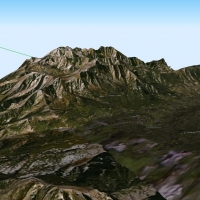 山峰C4D模型 Mount 3D model