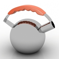 时尚水壶(Kettle)3D模型 Artlebedev Globus