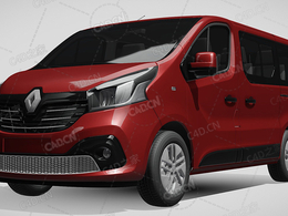 雷诺小巴大型MPV商务车2021款C4D汽车模型下载