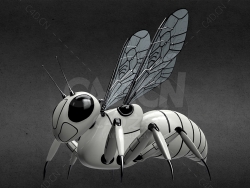 机械黄蜂 Mechanical wasp (Mid poly)