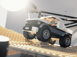 乐高卡车玩具C4D模型 Lego Truck