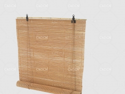 C4D卷帘垂直帘窗帘模型 Curtain 3D Model-4