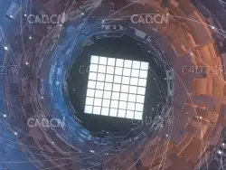 C4D OCTNAE科技感通道场景工程