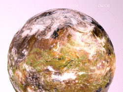 C4D阿佛洛狄忒星球模型 afroditiscethfab