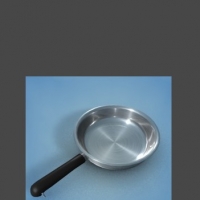 厨具模型：不锈钢平底锅C4D模型 Pan