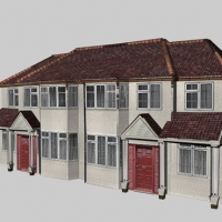 190个C4D建筑模型合集预设（房屋、树木、植物盆景）