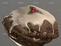 奶油巧克力卡通头像角色C4D模型 Cream chocolate cartoon avatar