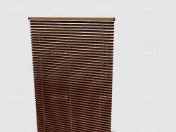 C4D百叶窗窗帘模型 Curtain 3D Model-2