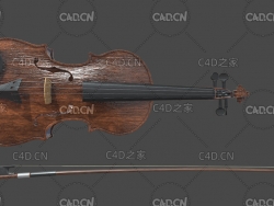 小提琴乐器C4D模型 violin