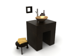 洗手台C4D模型 -023 bathroom 3d model