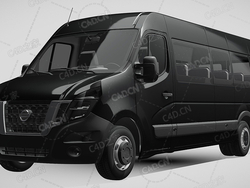 日产nv400大型MPV商务车小巴2018款C4D汽车模型下载