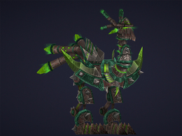 绿色发光怪物felstrider-mount