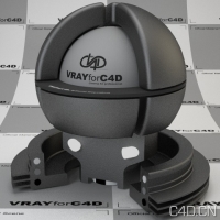 vray for c4d材质：Teflon 001