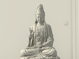 观音雕像C4D模型