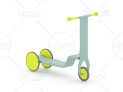 滑板车C4D模型