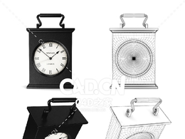 复古欧式时钟钟表C4D模型