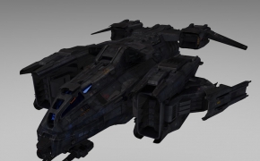 星球大战科幻宇宙飞船：科幻运输机C4D模型 SciFi Dropship
