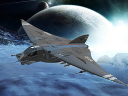 C4D科幻飞行器 星际飞船模型 Starship Stingra