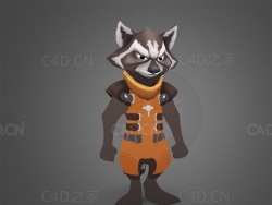 卡通火箭浣熊 rocket-raccoon