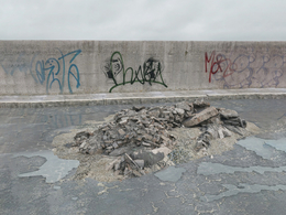 战后损毁模型：废砖头垃圾堆