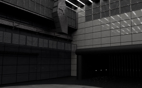 地下遂道C4D模型 C4D 3D Model Modern Wind Tunnel