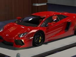 兰博基尼跑车C4D模型 Lamborghini Aventador LP700