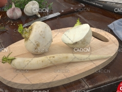 白萝卜 radish