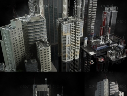 C4D OCTANE城市高楼建筑模型 KB3D NeoCities Octane