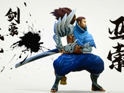 英雄联盟老亚索模型，带游戏里的动画