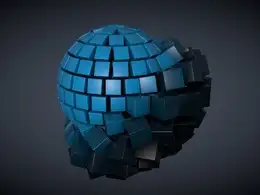 C4D圆球方块运动图形过渡动画工程（含教程）