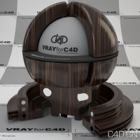 vray for c4d材质：Abanoz Wood