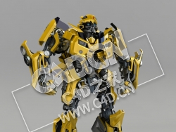 C4D变形金刚大黄蜂汽车人模型 Bumblebee