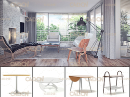 21个高精度卧室客厅家具3D模型 Living Room Furniture IX