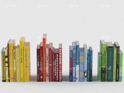 一排书籍 books