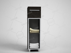 浴室竖长条柜子卫生间厕所洗手间浴巾柜毛巾柜分层储物收纳C4D模型