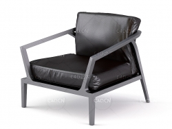 真皮扶手椅C4D模型Armchair roche bobois ECHOES ARMCHAIR