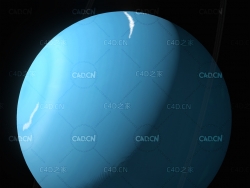 C4D天王星模型 Uranus