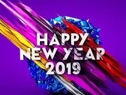 2019多边形场景创意海报工程 New Year 2019 Poster