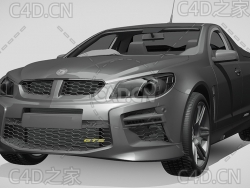 霍顿皮卡汽车2015款C4D汽车模型下载