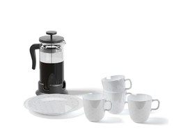 茶具泡茶器电水壶盘子茶杯C4D模型下载