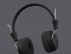 数码电子头戴式耳机游戏级耳机模型headset