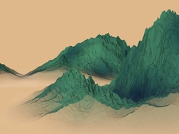 中国风青绿山水