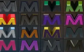 [E3D材质]AE E3D动画倒角材质包 MovieType for Element 3D V2
